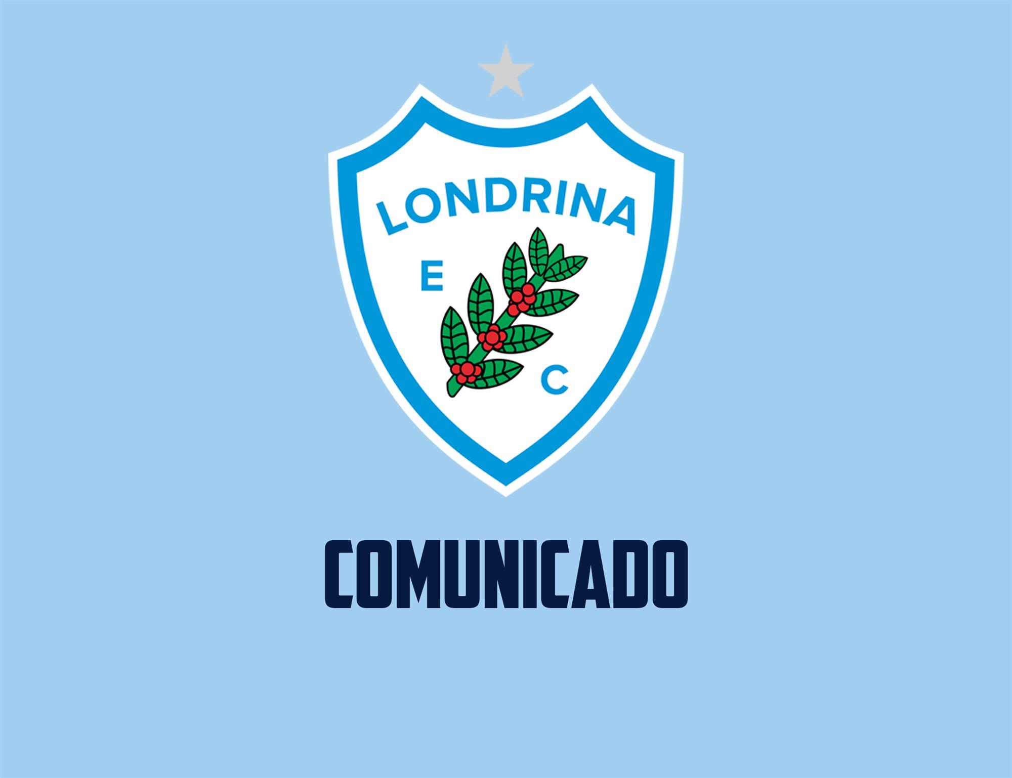 Comunicado oficial: atividades da escolinha e categorias de base do Londrina EC